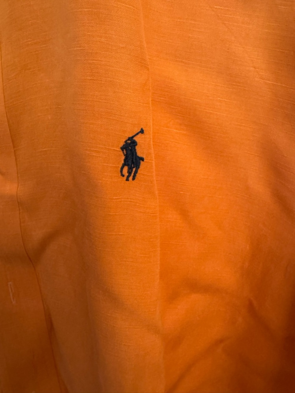 Ralph Lauren Men’s Orange Button-Down Dress Shirt - Picture 2 of 6
